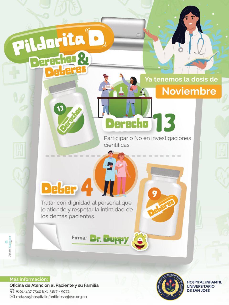 Pildorita D noviembre 2025