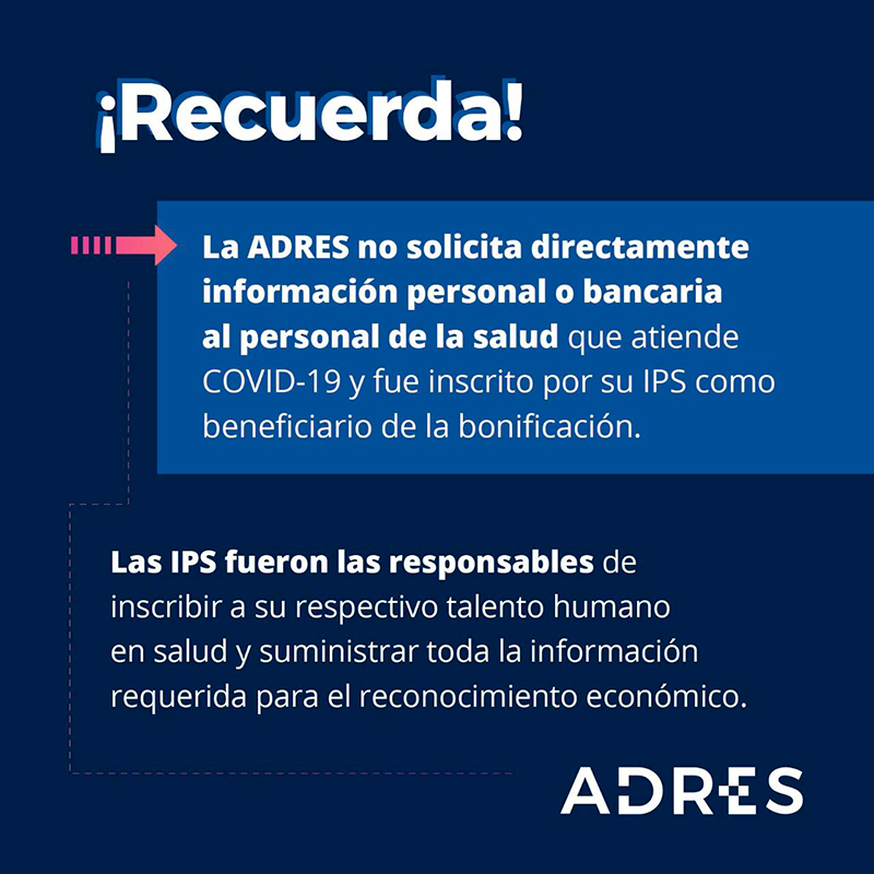 ADRES Cuidado con la información que compartimos-Noticias