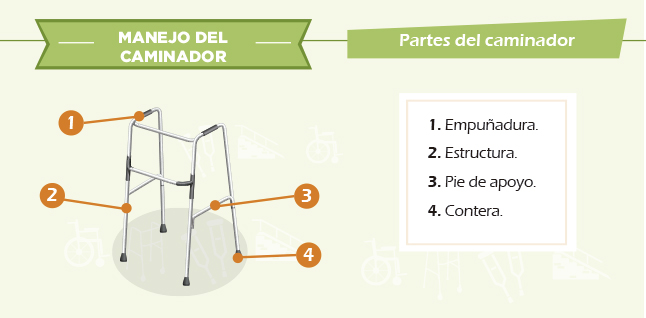 caminador Elementos de rehabilitación